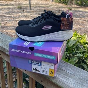 Skechers Women's Black Sparrow 2.0 Sneakers - Size 8-new